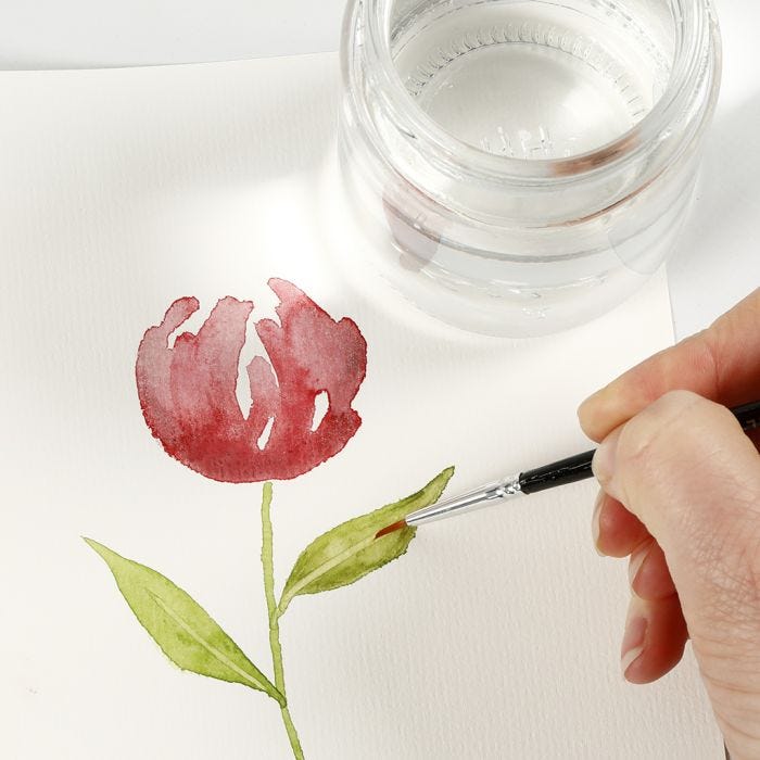 How to paint with watercolours using lifting techniques
