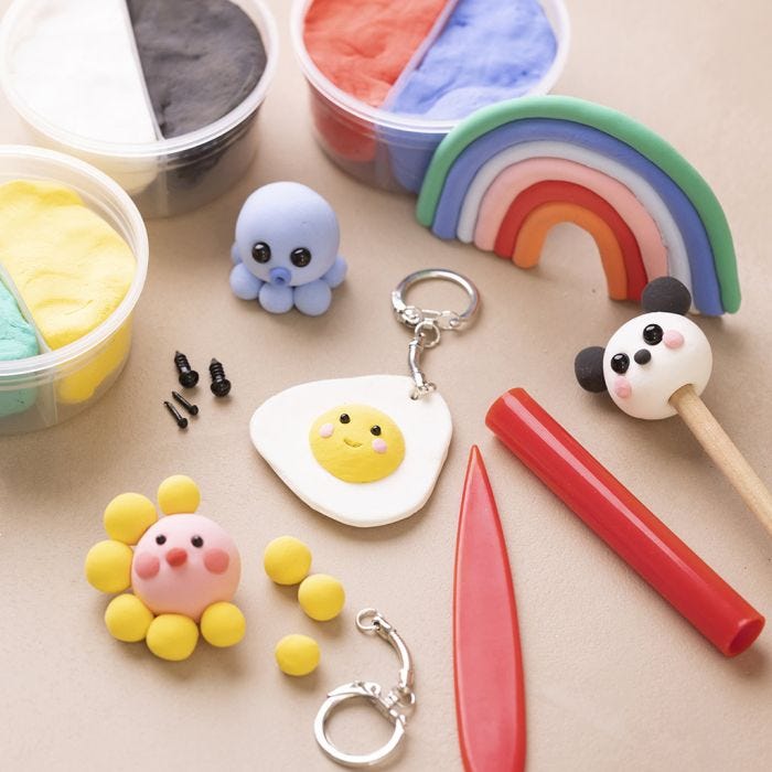 Starter Bastelset: Modellieren lernen mit Silk Clay®