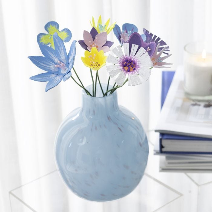 Blumen aus Eierkarton