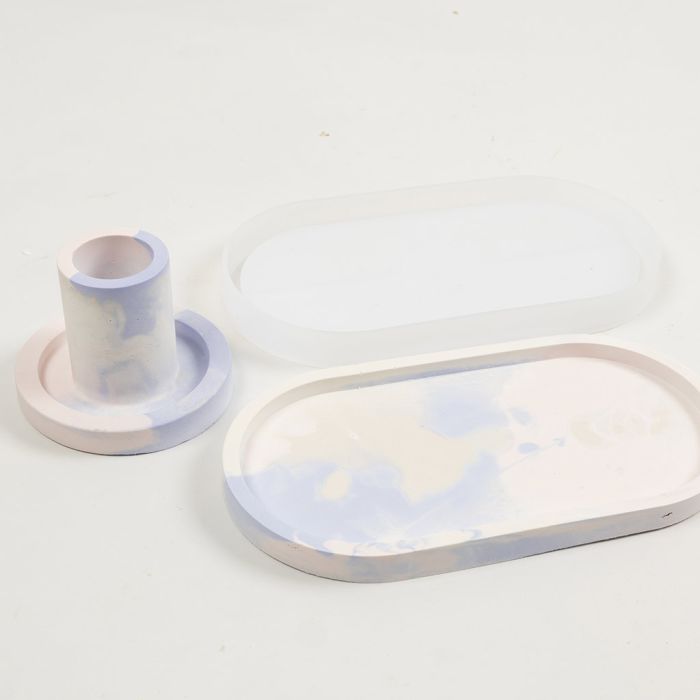 So fertigen Sie eine dreifarbige Marmorierung beim Formgießen an