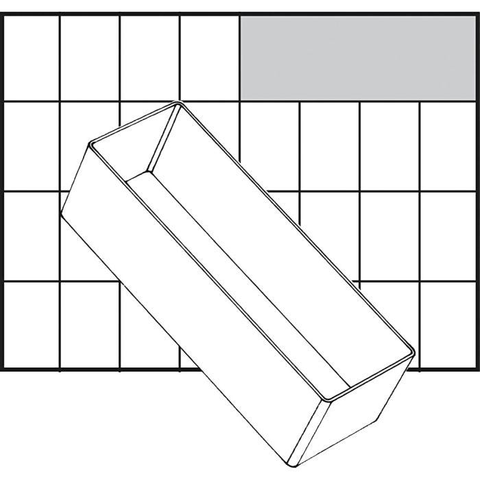 Einsetz-Box, H 47 mm, Größe 157x55 mm, 1 Stk