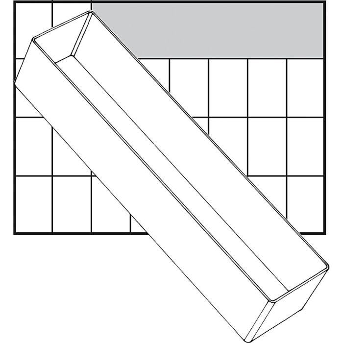 Einsetz-Box, Nr. A8-3, H 47 mm, Größe 235x55 mm, 1 Stk