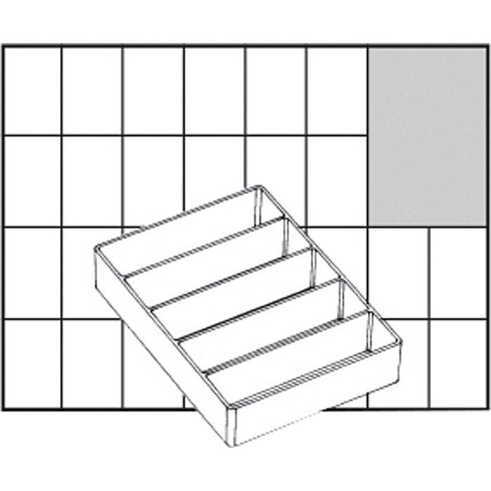 Einsetz-Box, Nr. A75 Low, H 24 mm, Größe 109x79 mm, 1 Stk