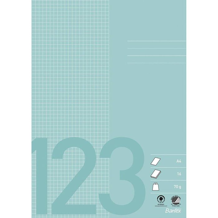 A4, Anzahl der Seiten 32, 70 g, Blau, 1 Stk