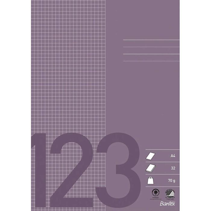 A4, Anzahl der Seiten 64, 70 g, Flieder, 1 Stk