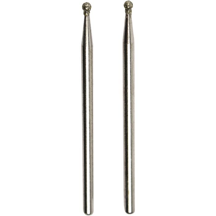 Diamantschleifstifte, Größe 1,8 mm, 2 Stk/ 1 Pck
