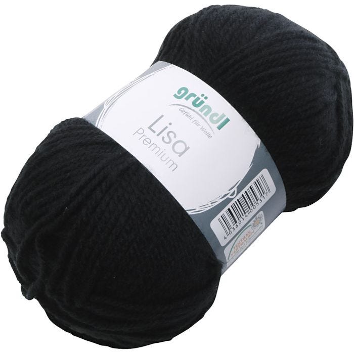 Schwarz, 50 g/ 1 Knäuel