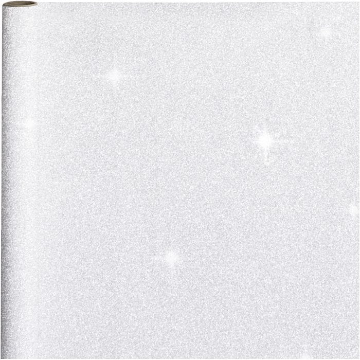 Geschenkpapier, B 50 cm, 80 g, Silber, 3 m/ 1 Rolle