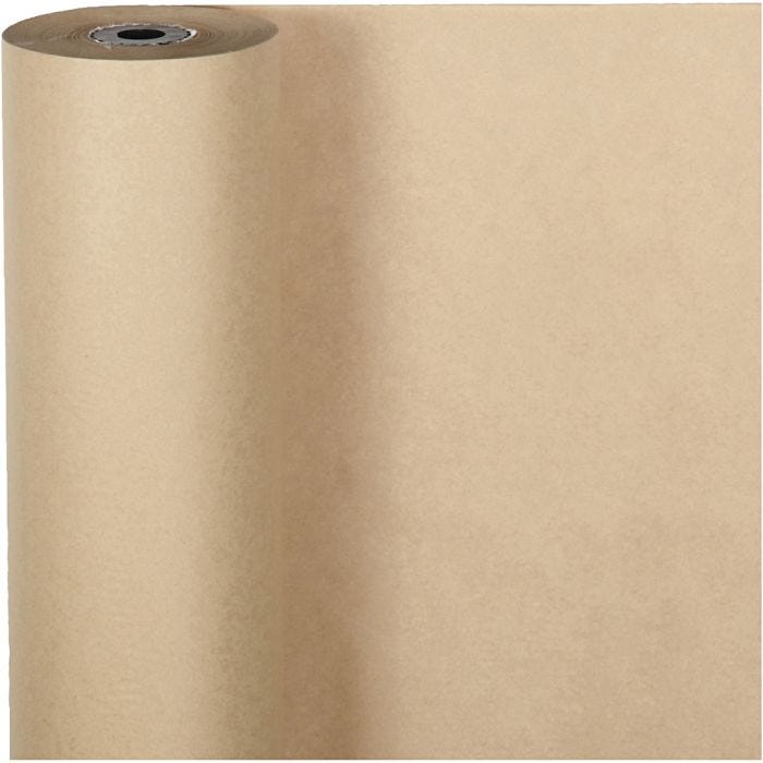 Geschenkpapier , B 50 cm, 60 g, Natur, 100 m/ 1 Rolle