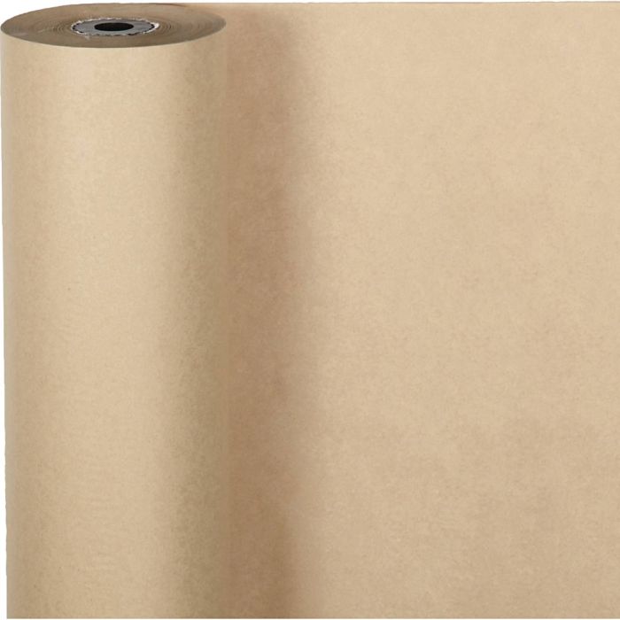 Geschenkpapier , B 50 cm, 70 g, Natur, 100 m/ 1 Rolle