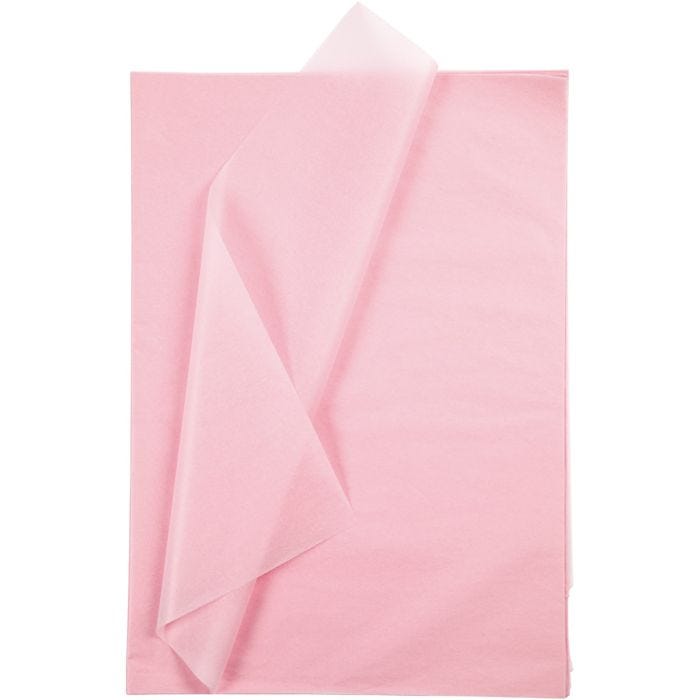 Seidenpapier, Blatt 50x70 cm, 17 g, Hellrosa, 10 Bl./ 1 Pck