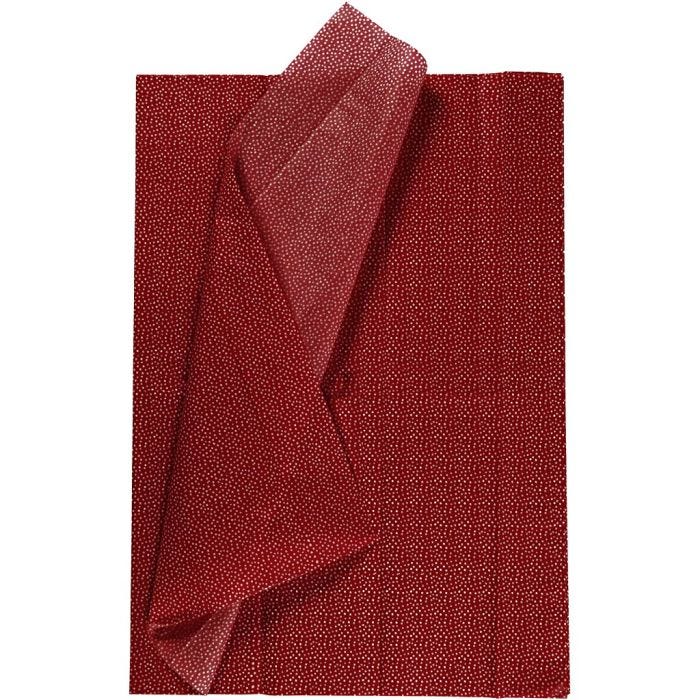 Seidenpapier, Blatt 50x70 cm, 14 g, Rot, 6Bl./ 1 Pck