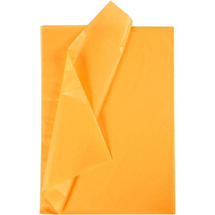 Seidenpapier, Blatt 50x70 cm, 17 g, Gelb, 10 Bl./ 1 Pck