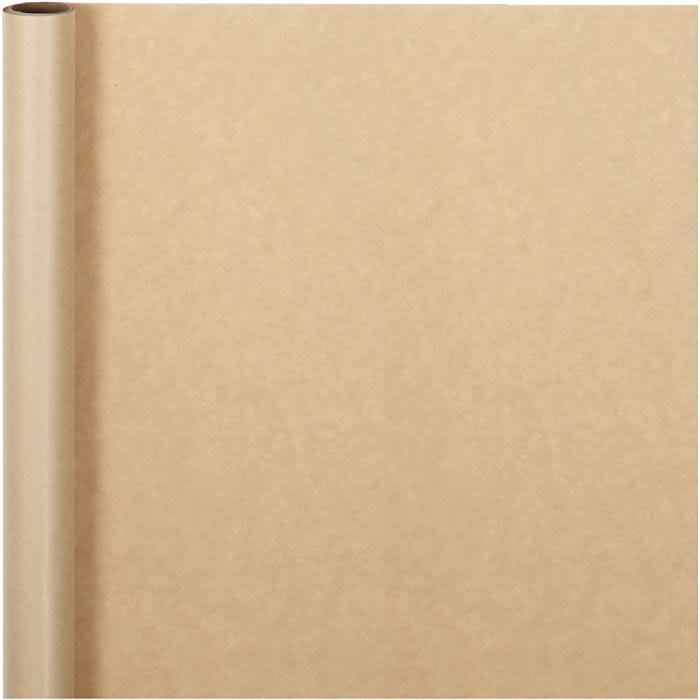 Geschenkpapier , B 50 cm, 60 g, Beige, 5 m/ 1 Rolle