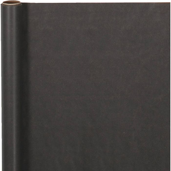 Geschenkpapier , B 38 cm, 70 g, Schwarz, 5 m/ 1 Rolle