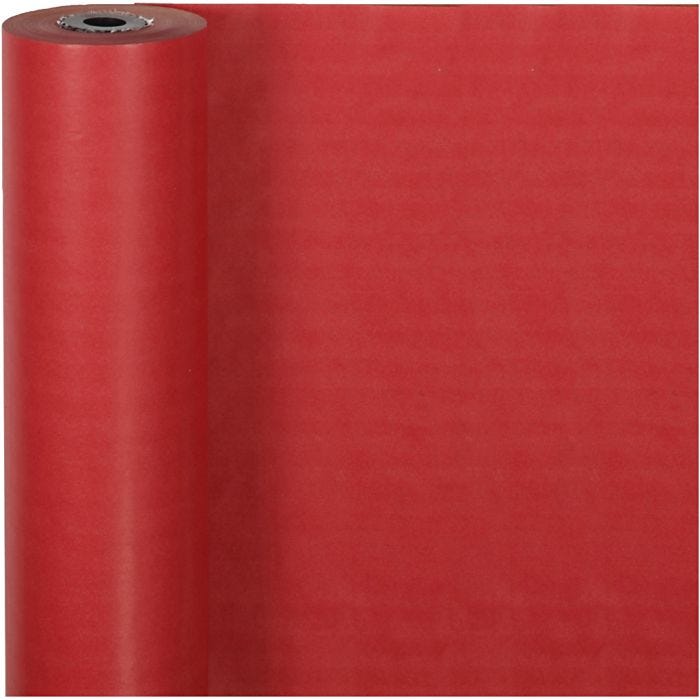 Geschenkpapier , B 50 cm, 60 g, Rot, 100 m/ 1 Rolle