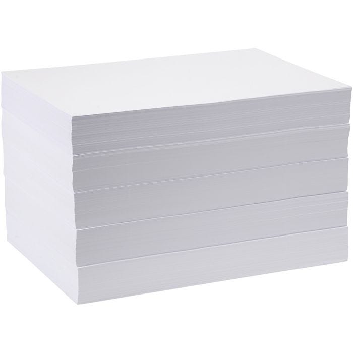 Zeichenpapier, A3, Blatt 297x420 mm, 80 g, Weiß, 5x500 Bl./ 1 Pck