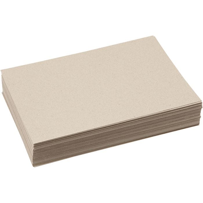 Recycling-Karton, A4, Blatt 210x297 mm, 225 g, Graubraun, 125 Bl./ 1 Pck