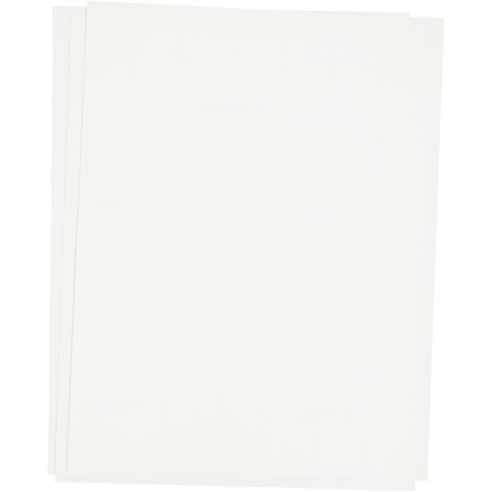 Transfer-Bügelfolie, Blatt 21,5x28 cm, für helle und dunkle Textilien, Weiß, 3 Bl./ 1 Pck
