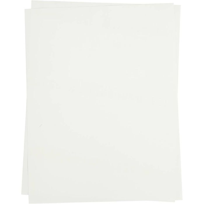 Transfer-Bügelfolie, Blatt 21,5x28 cm, für helle Textilien, Transparent, 5 Bl./ 1 Pck