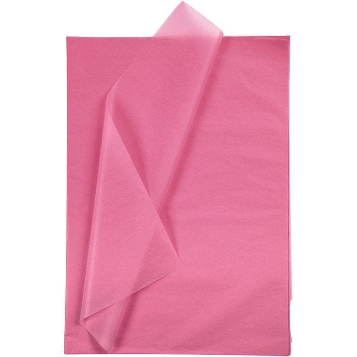 Seidenpapier, Blatt 50x70 cm, 17 g, Pink, 25Bl./ 1 Pck