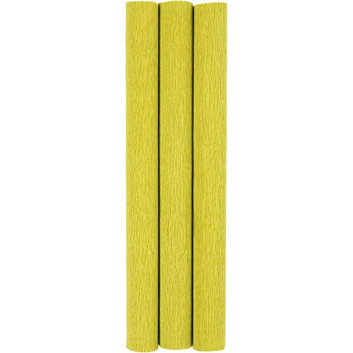Krepppapier, Blatt 25x60 cm, Kreppanteil: 180%, 105 g, Hellgrün, 3 Bl./ 1 Pck