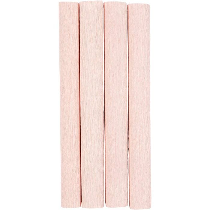 Krepppapier, Blatt 25x60 cm, Kreppanteil: 180%, 105 g, Rosa mattiert, 4 Bl./ 1 Pck