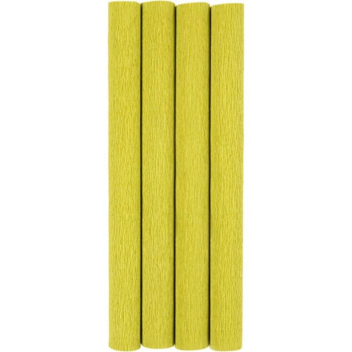 Krepppapier, Blatt 25x60 cm, Kreppanteil: 180%, 105 g, Hellgrün, 4 Bl./ 1 Pck