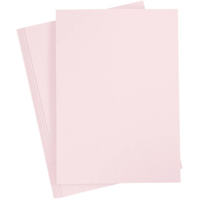 Karton, A4, Blatt 210x297 mm, 210 g, Hellrosa, 10 Bl./ 1 Pck
