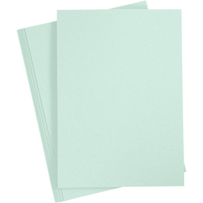 Karton, A4, Blatt 210x297 mm, 210 g, Pastellgrün, 10 Bl./ 1 Pck