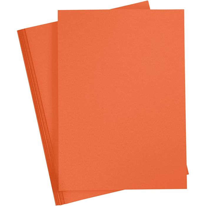 Karton, farbig, A3, Blatt 297x420 mm, 180 g, Orange, 20 Bl./ 1 Pck