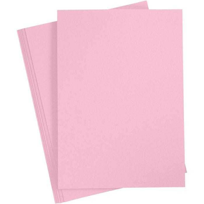 Karton, farbig, A3, Blatt 297x420 mm, 180 g, Hellpink, 20 Bl./ 1 Pck