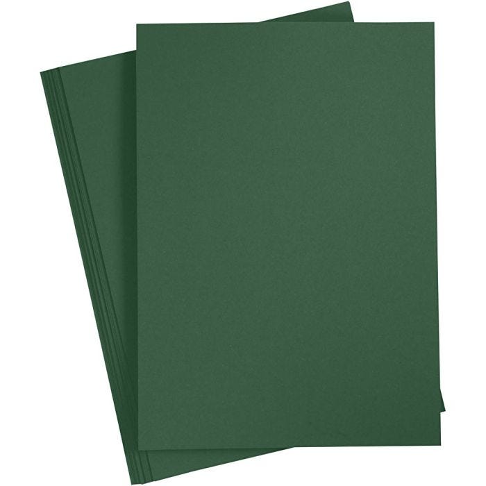 Karton, farbig, A3, Blatt 297x420 mm, 180 g, Dunkelgrün, 20 Bl./ 1 Pck