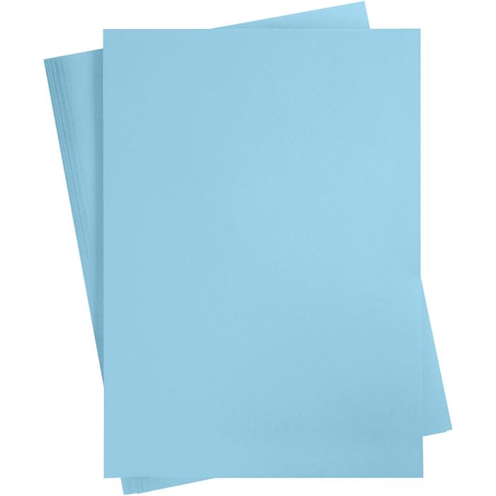 Karton, farbig, A2, Blatt 420x594 mm, 180 g, Hellblau, 10Bl./ 1 Pck