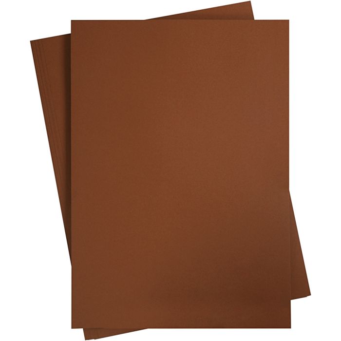 Karton, farbig, A2, Blatt 420x594 mm, 180 g, Dunkelbraun, 10 Bl./ 1 Pck