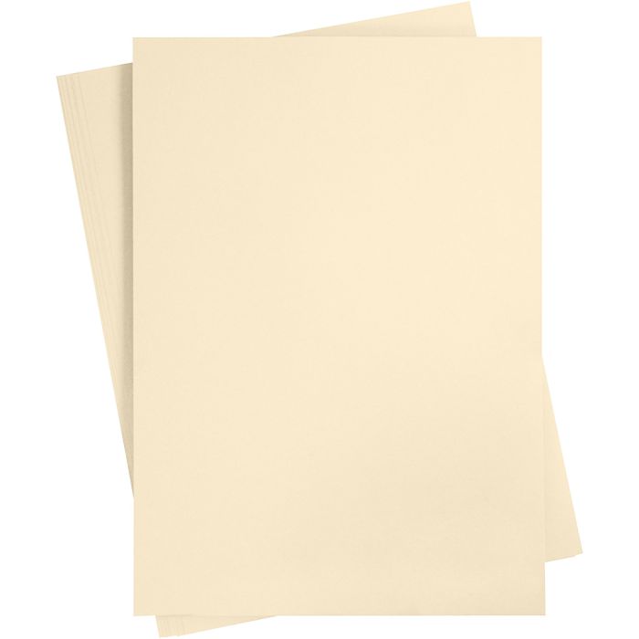 Karton, farbig, A2, Blatt 420x594 mm, 180 g, Hellbeige, 10 Bl./ 1 Pck