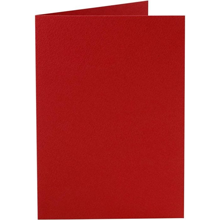 Karten, Kartengröße 10,5x15 cm, 220 g, Rot, 10Stk/ 1 Pck