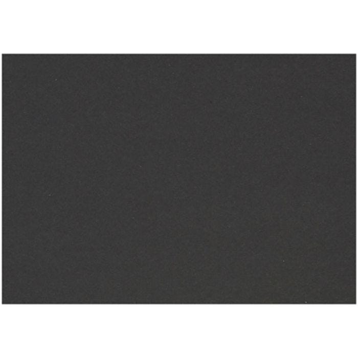 Karton, farbig, A6, Blatt 105x148 mm, 200 g, Schwarz, 100 Bl./ 1 Pck