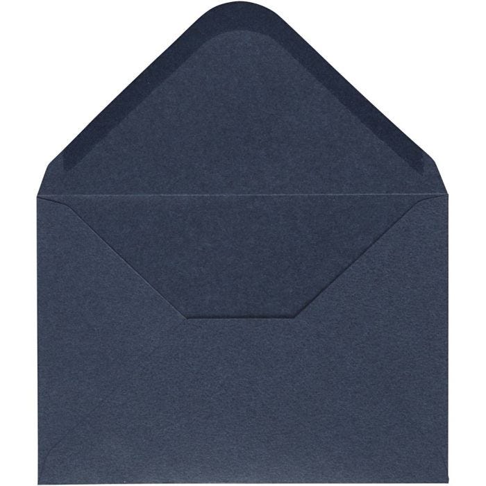 Kuvert, Umschlaggröße 11,5x16 cm, 110 g, Blau, 10Stk/ 1 Pck