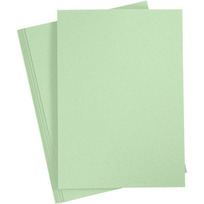 Papier, A4, Blatt 210x297 mm, 80 g, Hellgrün, 20 Stk/ 1 Pck