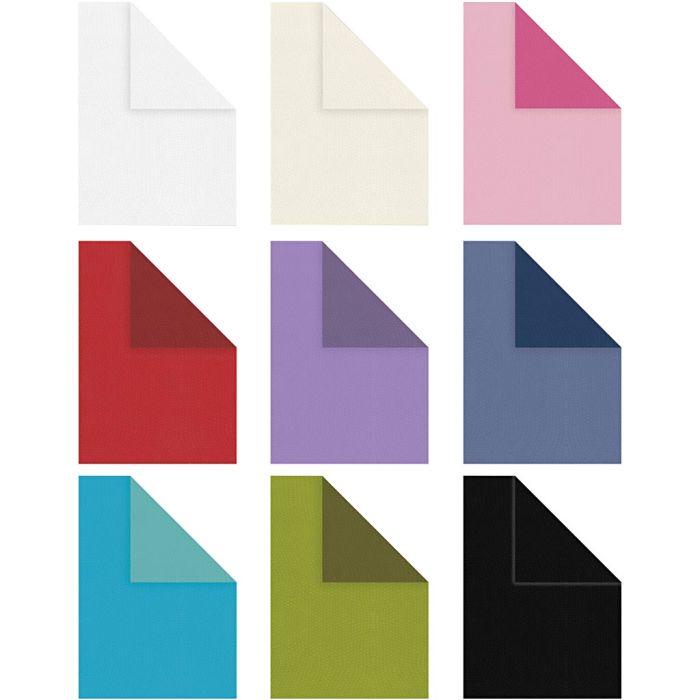 Briefpapier, A4, Blatt 210x297 mm, Inhalt kann variieren , 100 g, Sortierte Farben, 30x20Bl./ 1 Pck