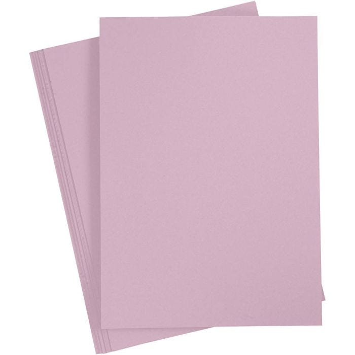 Karton, A4, Blatt 210x297 mm, 220 g, Helllila, 10 Stk/ 1 Pck