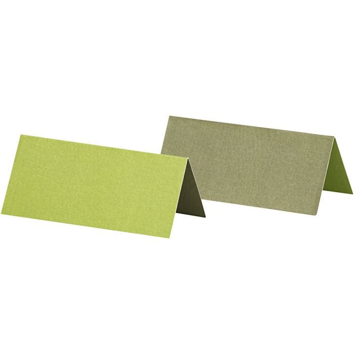 Tischkarten, Größe 9x4 cm, Grün, 25 Stk/ 1 Pck