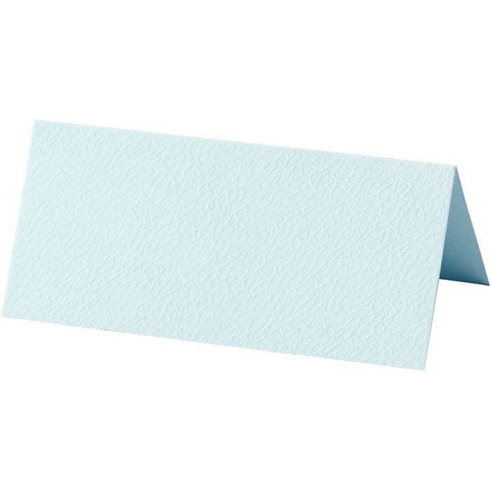 Tischkarten, Größe 9x4 cm, 220 g, Hellblau, 10 Stk/ 1 Pck