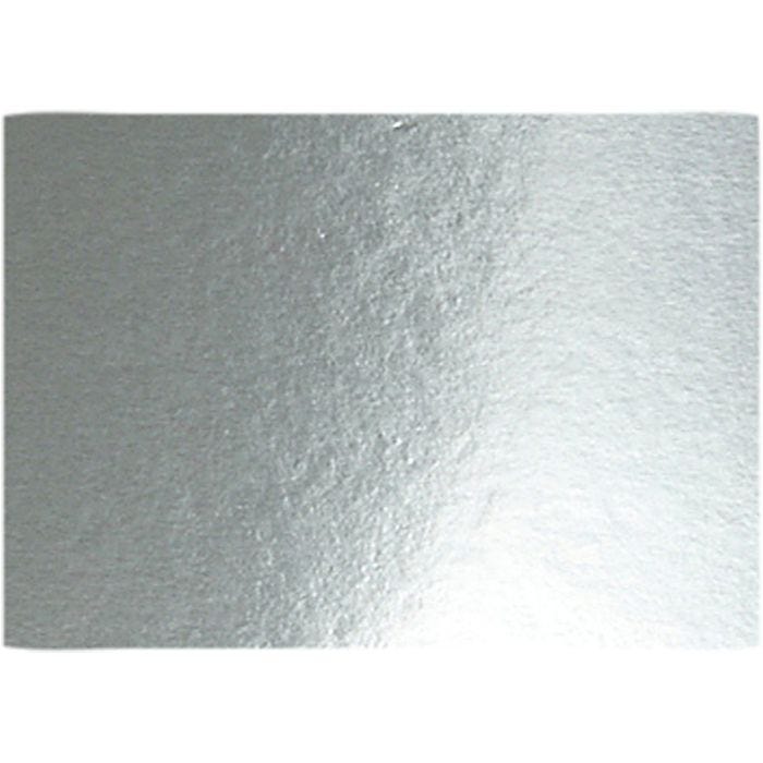 Metallic-Folienkarton, A4, Blatt 210x297 mm, 280 g, Silber, 10 Bl./ 1 Pck
