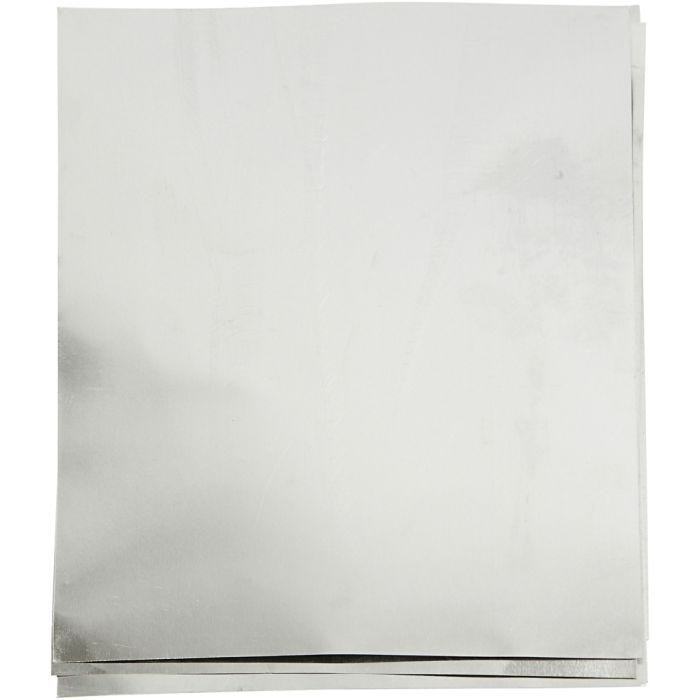 Prägefolie, A5, Blatt 148x210 mm, Dicke 0,9 mm, Silber, 10 Stk/ 1 Pck