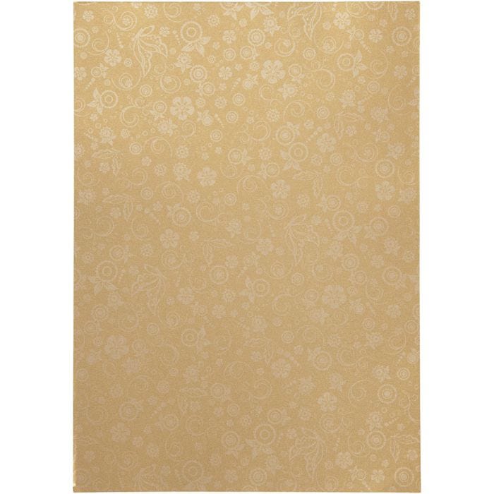 Papier, A4, Blatt 210x297 mm, 80 g, Gold, 20 Bl./ 1 Pck