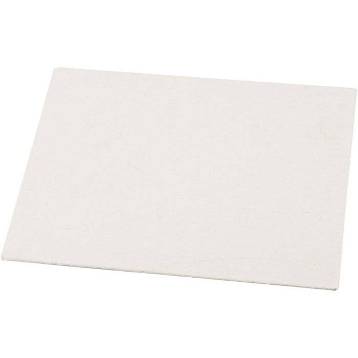 Leinwandplatte, A5, Größe 15x21 cm, Dicke 3 mm, 280 g, Weiß, 12 Stk/ 1 Pck