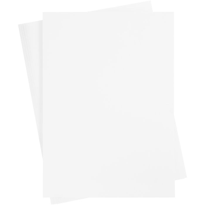Karton, Blatt 50x70 cm, 270 g, Weiß, 10Bl./ 1 Pck