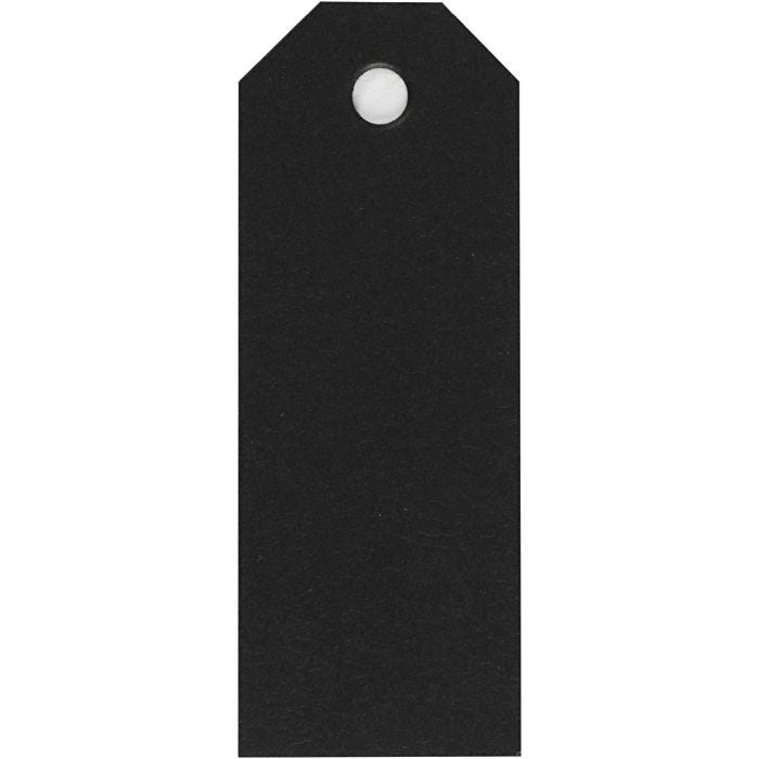 Manila-Anhänger, Größe 3x8 cm, 220 g, Schwarz, 20 Stk/ 1 Pck